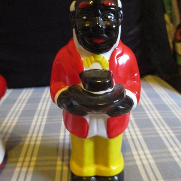 VTG 2- BELLS Ceramic Black Americana, very Rare, Chef & Baker - Picture 6 of 8